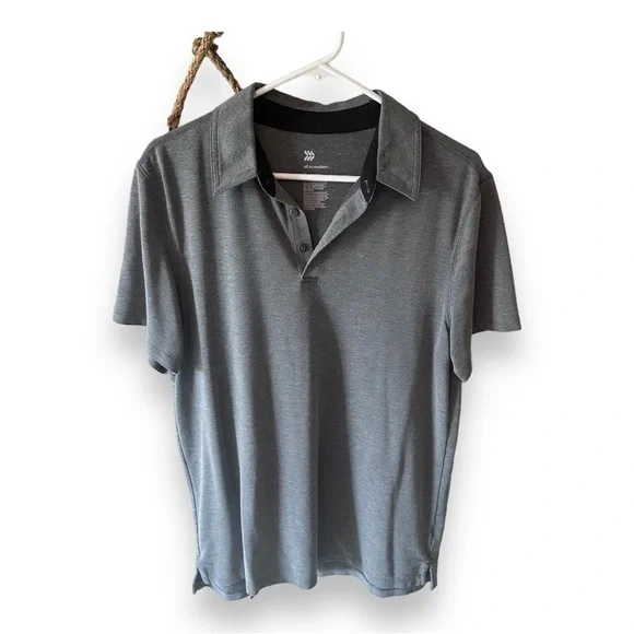 All In Motion Men’s Medium Short Sleeve Polo - Gray, Excellent Condition - Picture 2 of 3